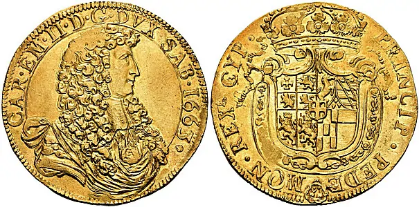 1663 10 scudi from Turin