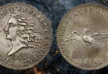 The 1792 Silver Disme: America’s First Dime Almost Vanished Before It Began 1792 P10C Silver Disme, Judd-9, Pollock-10 AU50 NGC