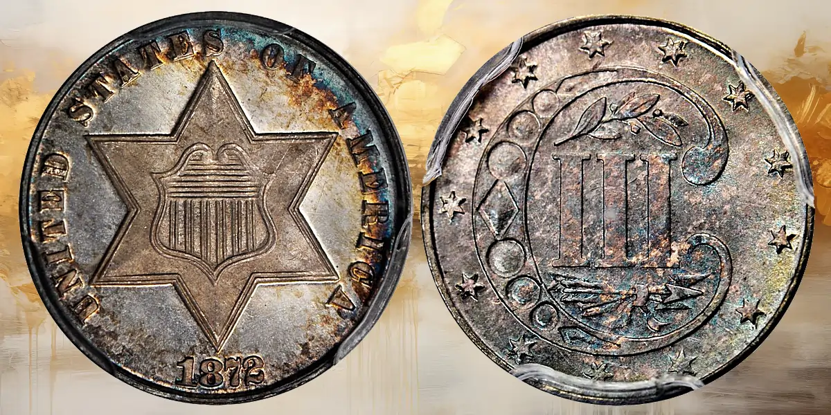1872 Silver Three-Cent Piece. MS-67 (PCGS).