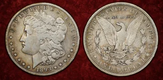 1893-S $1 Fine 12 PCGS