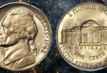 1942-D/D Jefferson Nickel. FS-501. D/Horizontal D. MS-66 FS (PCGS).