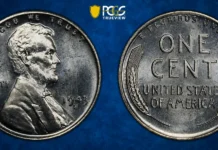 1943/2-S Lincoln Cent. FS-101. Doubled Die Obverse. MS-67 (PCGS).