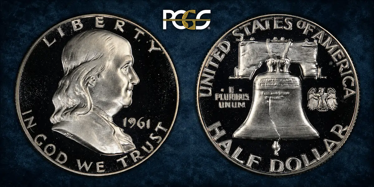 1961 Franklin Half Dollar. FS-801. Doubled Die Reverse. Proof-66+ Cameo (PCGS). CAC. CMQ.