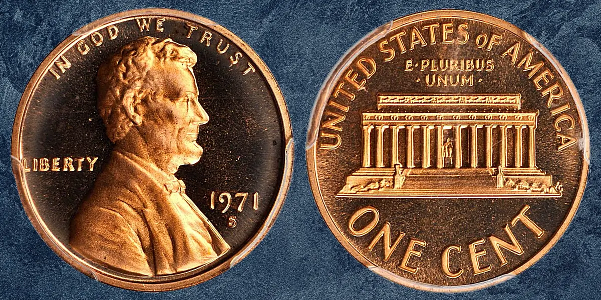 1971-S Lincoln Cent. FS-101. Doubled Die Obverse. Proof-67 RD Deep Cameo (PCGS).