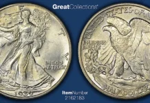 A $10,419 Walking Liberty Half Dollar? The PCGS White Rattler Made the Difference 1939 Walking Liberty Half Dollar carries PCGS certification number 1081336.