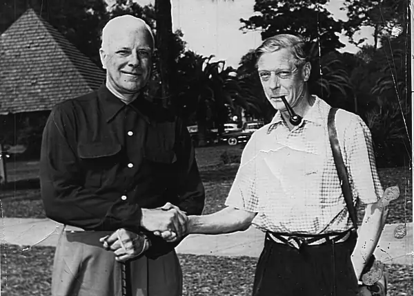 The Duke of Winsor and my Graddfather Albert D. Purvis in the 1950's playing golf at Belleview-Biltmore in Florida