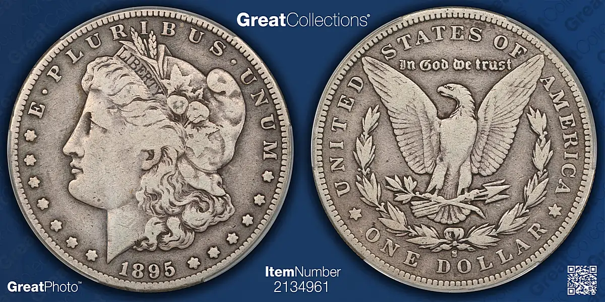 1895-S Morgan Dollar, VG-10 CACG