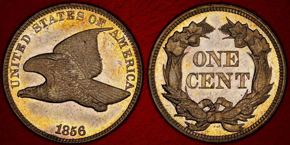 1856 Snow-3 Flying Eagle Cent, MS66 Original 1856 Circulation Strike