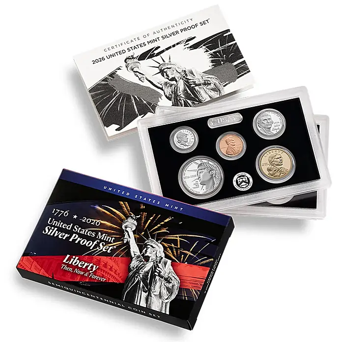 The 2026 Semiquincentennial Silver Proof Set will go on sale June 11, 2026, at noon Eastern Time.