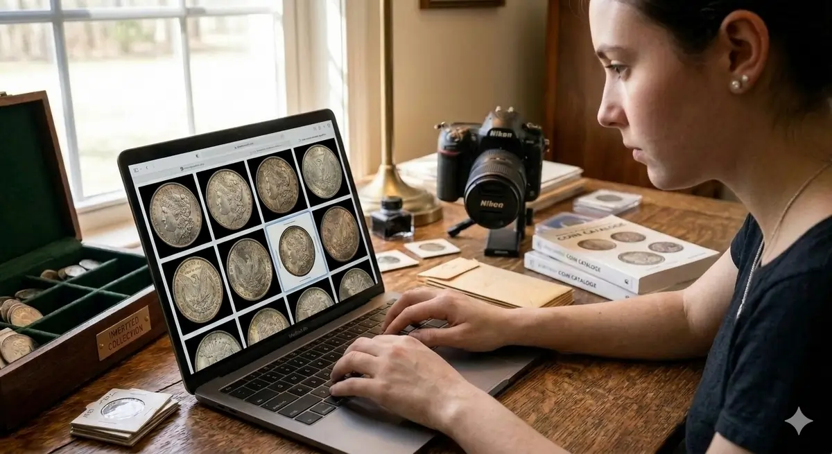 Organizing a coin collection and reviewing the Appraisal Results