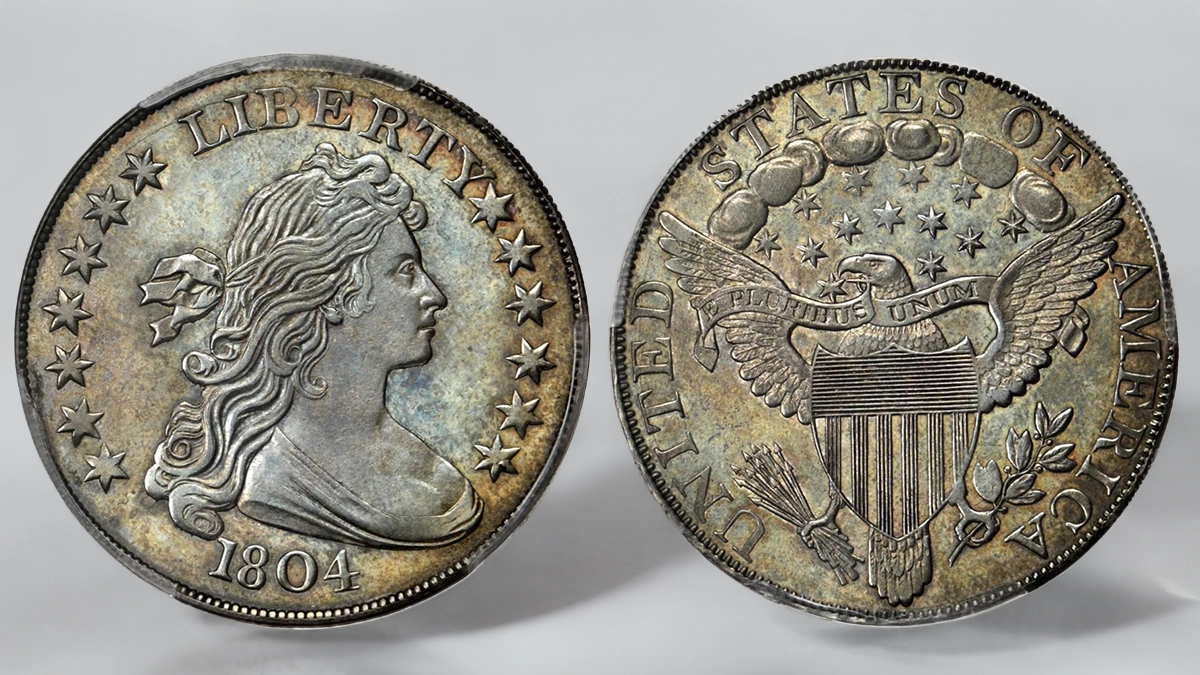 The Sultan of Muscat-Childs-Pogue 1804 Dollar. Image: Stack’s Bowers / CoinWeek.