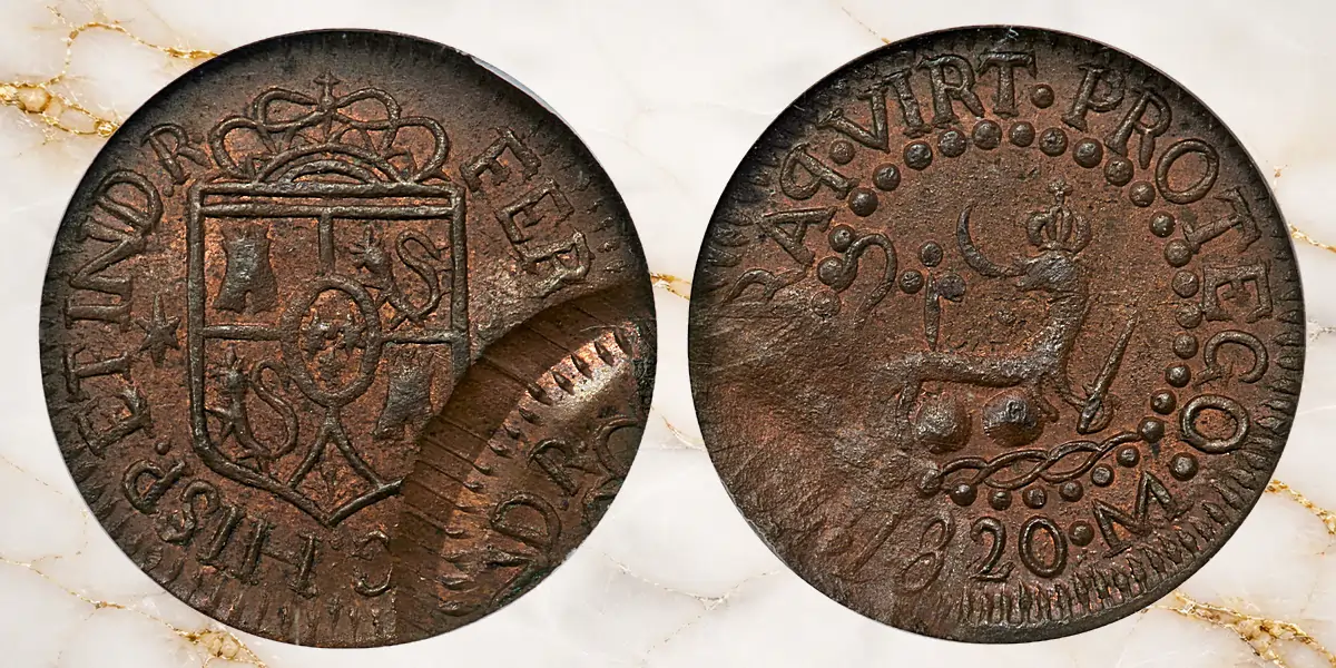 Unique Double-Struck 1820 Philippines Octavo: A Tiny Manila Copper With a Big Colonial Story