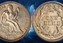The Dime That Should Not Exist: The Unique 1873-CC No Arrows Dime The Unique 1873-CC Liberty Seated Dime. No Arrows. MS-65 (PCGS)