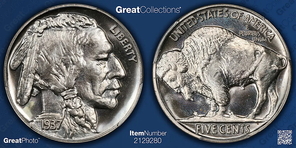 1937 Buffalo Nickel PCGS Proof-66 CAMEO (CAC Green)