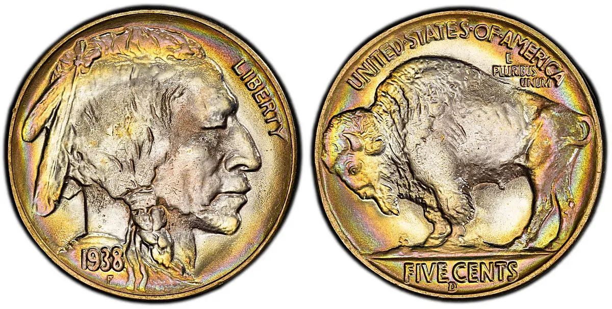 1938-D/S Buffalo Nickel MS68 + PCGS
