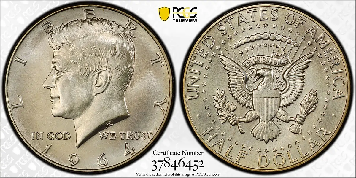 1964 Kennedy Half Dollar, MS68★ Possibly the Sole Finest Certified Business Strike