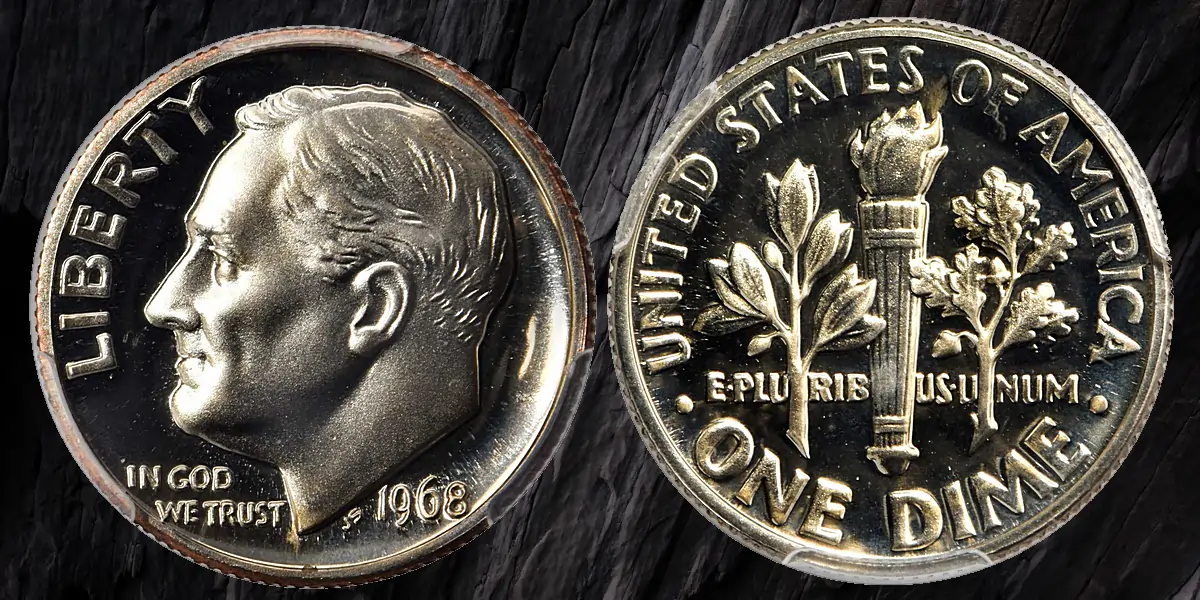1968-S Proof Set, Featuring the 1968 No S Roosevelt Dime. (PCGS).