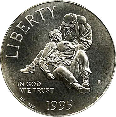 1995-P Civil War Battlefield Preservation Silver Dollar. MS-70 (PCGS)