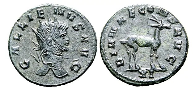 Zoo Coinage of Gallienus - Antelope / Diana