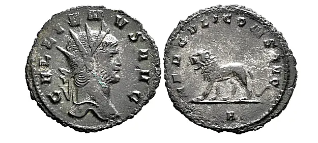 Zoo Coinage of Gallienus - Lion / Hercules