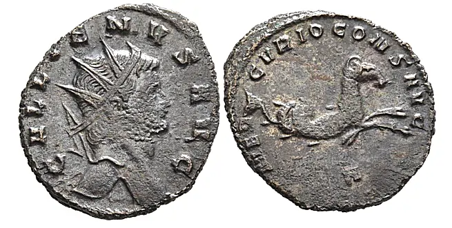Zoo Coinage of Gallienus - Criocamp / Mercury