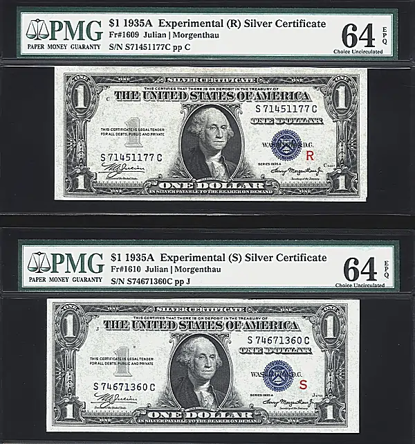 R and S experimental notes from 1935