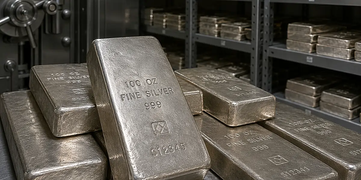 Silver 100 oz Bars