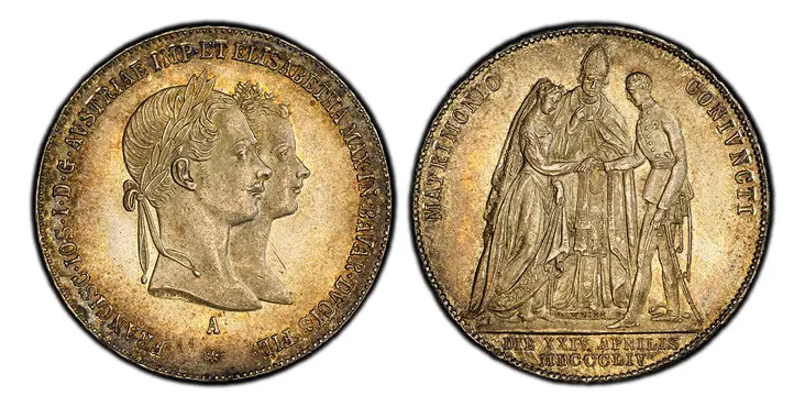 Franz Joseph and Sisi Wedding Gulden