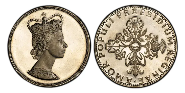 Nearly 100-Gram Platinum Elizabeth II Medal