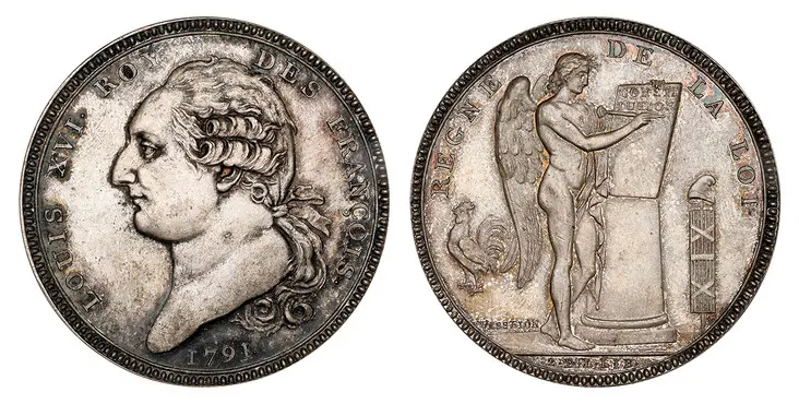 Rare Vasselon Constitutional Ecu Pattern