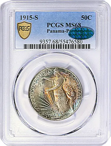 1915-S Panama-Pacific Exposition Half Dollar PCGS MS-68 CAC