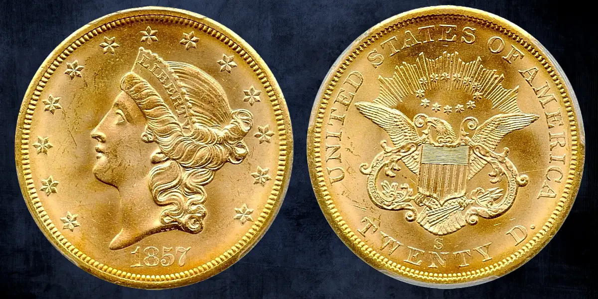 1857-S Spiked Shield Double Eagle: A Gem Survivor of the S.S. Central America