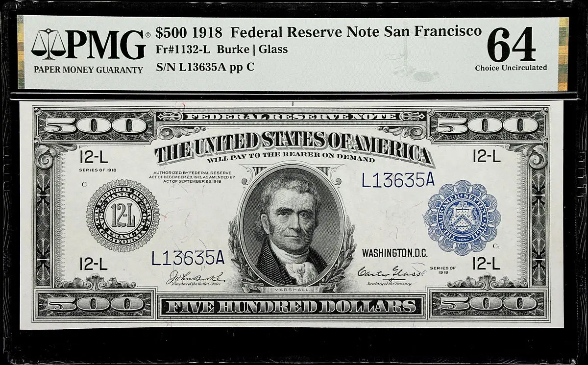 America’s Finest San Francisco 1918 $500 Note Returns to Auction