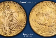 1924 Saint-Gaudens Gold Double Eagle CACG MS-67