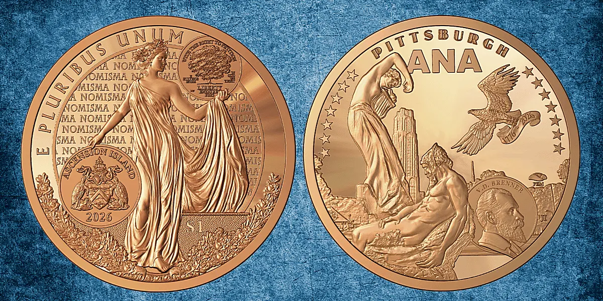 Joel Iskowitz's Final Coin Design to Be Given Away Free at ANA Pittsburgh Show
