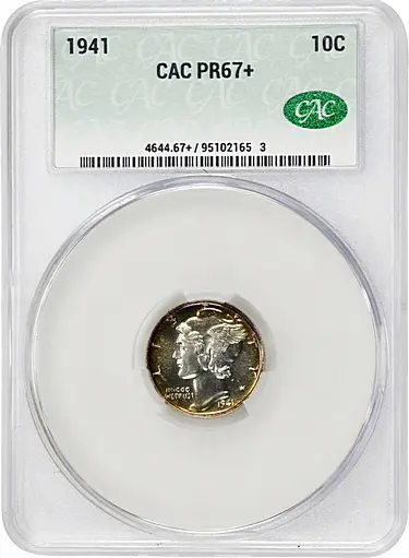 1941 Mercury Dime. Proof-67+ (CACG)