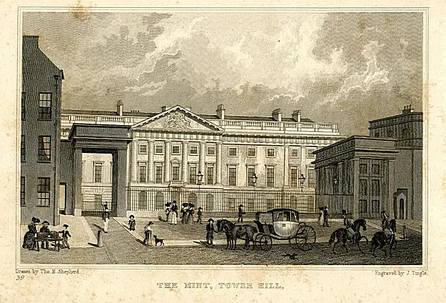 The Tower Hill Mint Facility of the Royal Mint in London