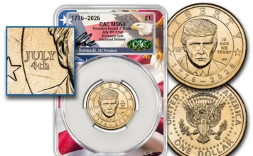 ‘July 4th’ Privy Trump Dollar Discovered Before U.S. Mint Launch Trump "July 4th" Privy Mark Discovery Coin