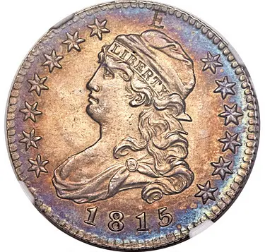 1815 Cap Bust Quarter with Counterstamped "E"
