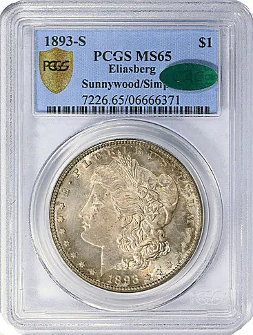 1893-S Morgan Dollar Realizes $1,181,250 at GreatCollections