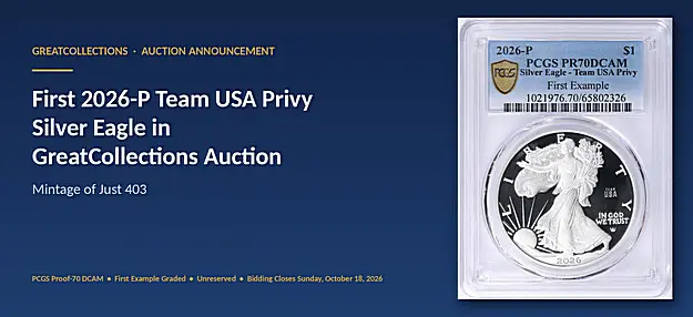 2026 Silver Eagle with Team USA Privy Mark - Only 403 Minted