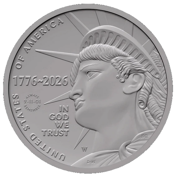 Special Semiquincentennial Half Dollar 9/11 Enduring Liberty w/ "Always Remember" Privy Mark