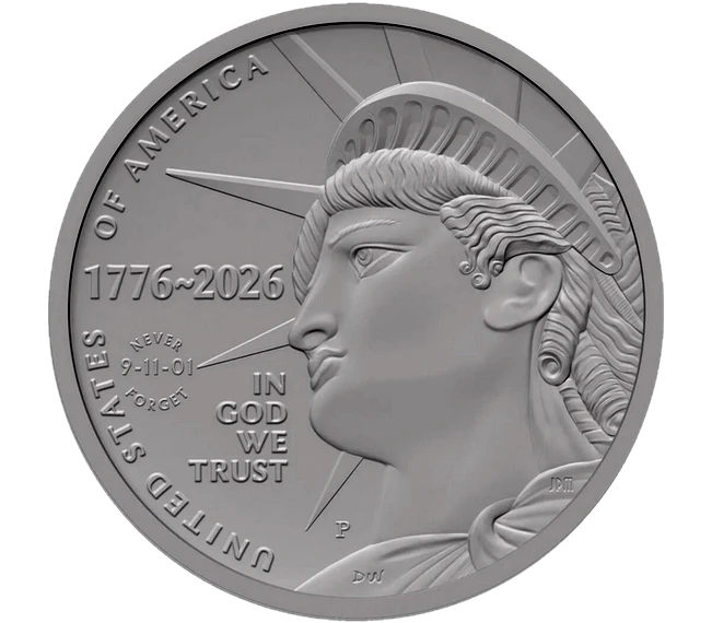 2026 Semiquincentennial Half Dollar 9/11 Enduring Liberty w/ "Never Forget" Privy Mark