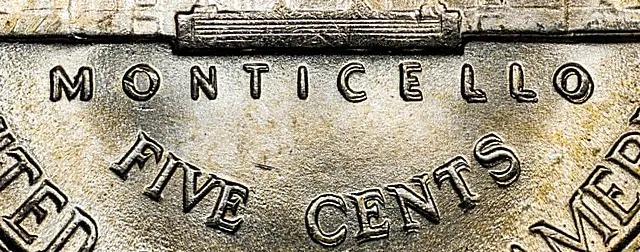 1945-P Jefferson Nickel FS-801 doubled die Reverse detail