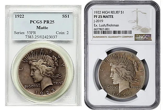 The Ernest Lush Discovery Coin has been in a PCGS PR-25 holder for decades (on the Left). In 2024 the former owner has the con Conserved and crossed over to the Presentt NGC Pr-25 holder (on the Right)2024 Conservation and Crossover