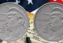 US Mint Semiquincentennial Half Dollar 2026 with "ALWAYS REMEMBER" and "Never Forget" privy marks