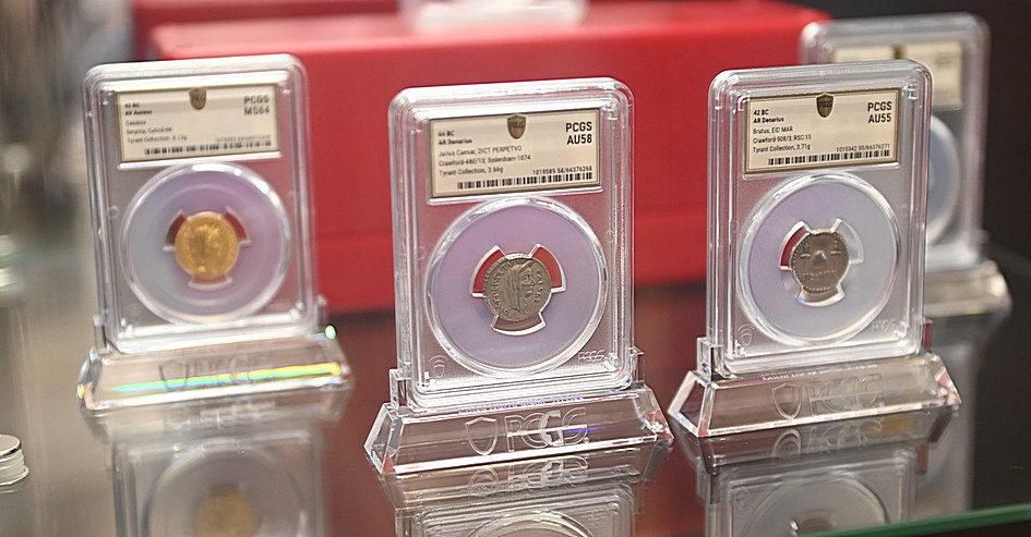 In addition to the awards, PCGS presented an exclusive display of coins from the famed Tyrant Collection.