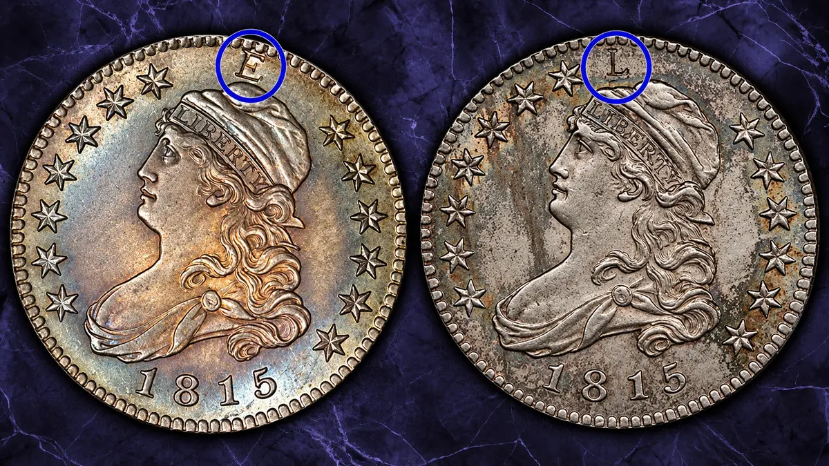"E" and "L" Counterstamps in 1815 Bust Quarter Eagles