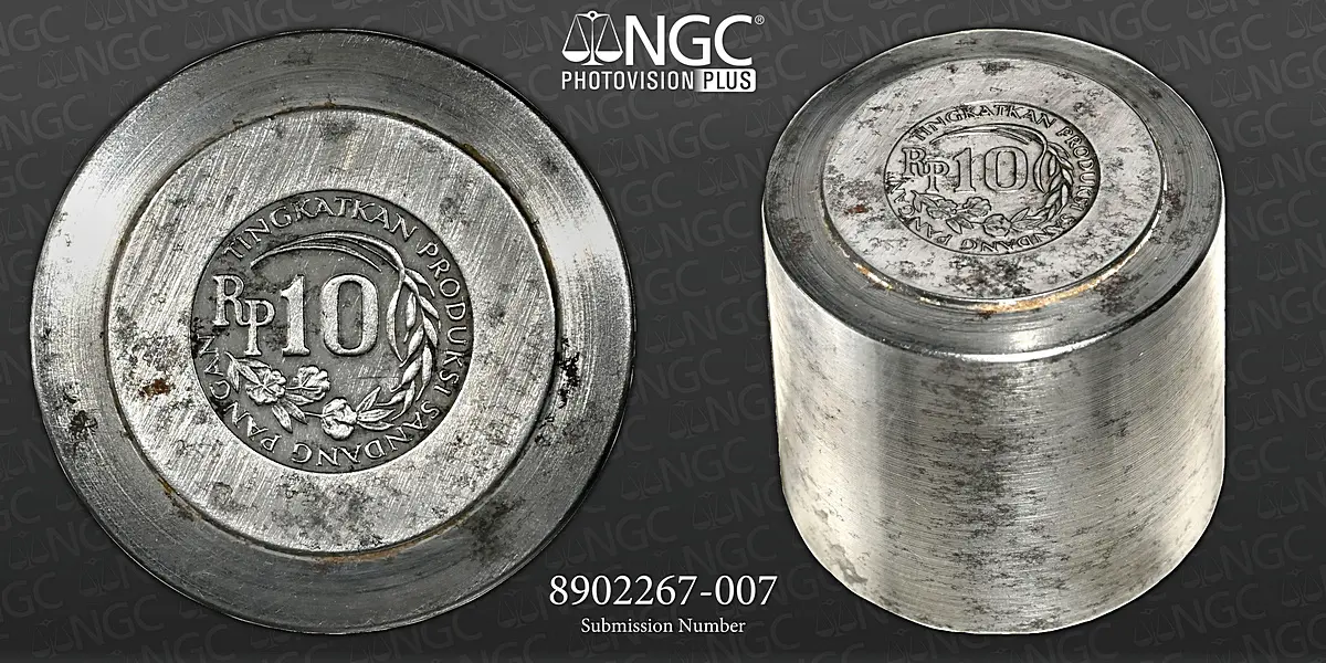 Indonesia 1971 10 Rupiah Reverse DV Die