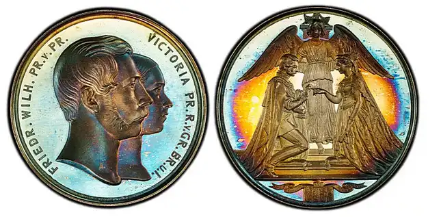 Marriage Medal From the estate of Kaiser Wilhelm I